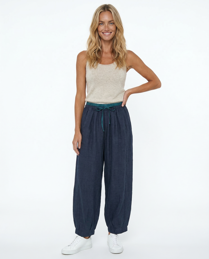 Avelie Linen Tapered Trousers