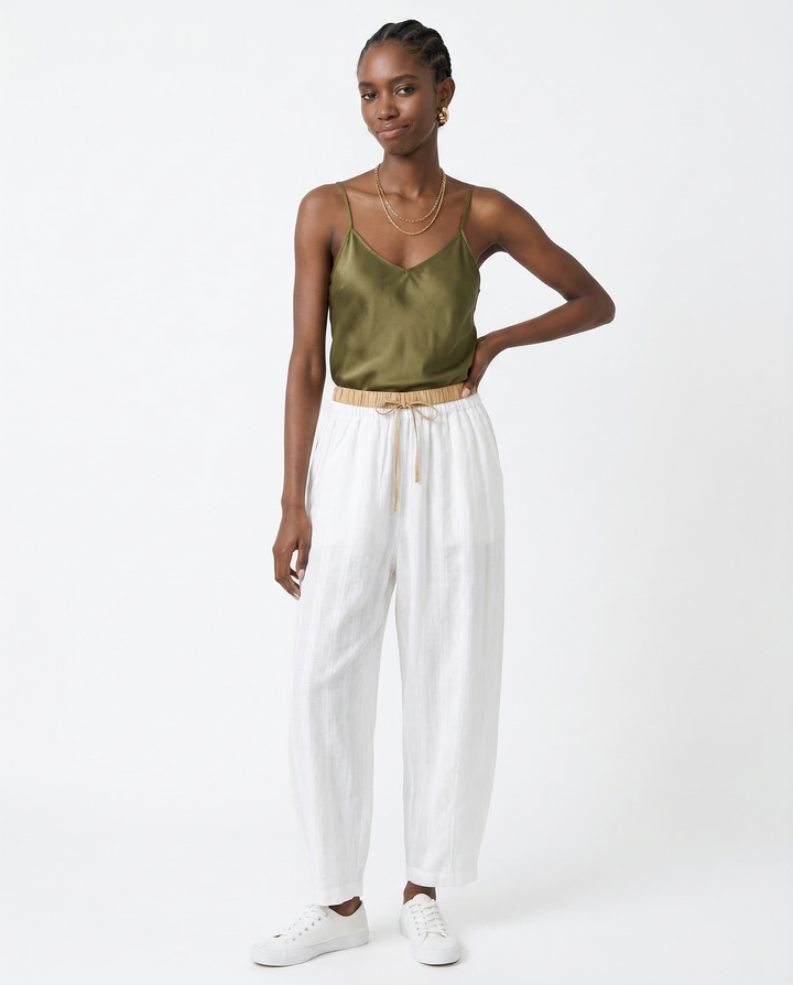 Avelie Linen Tapered Trousers