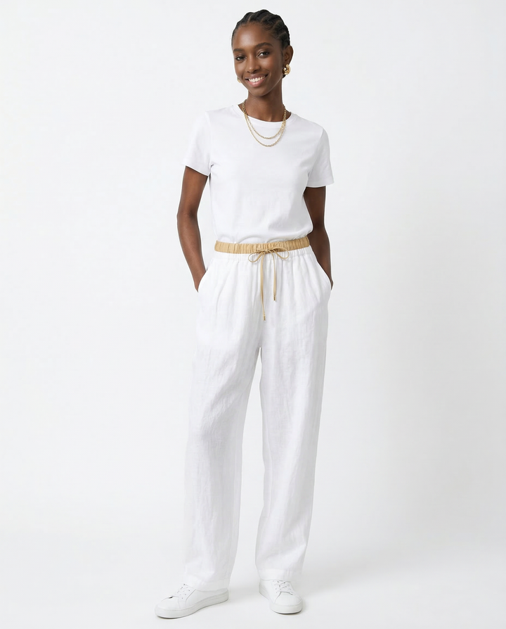 Avelie Linen Tapered Trousers