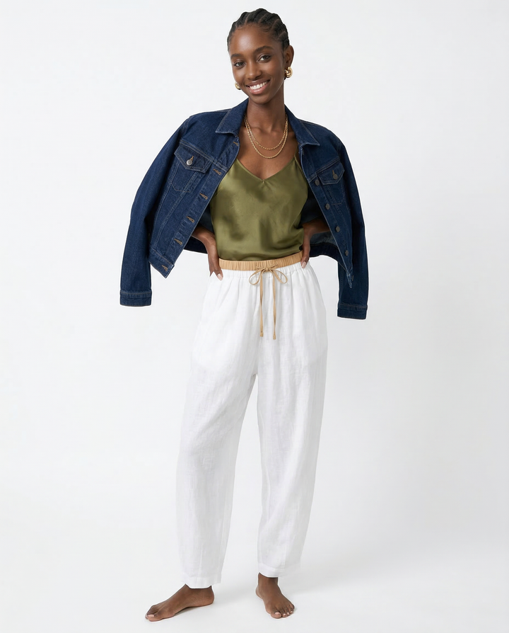 Avelie Linen Tapered Trousers