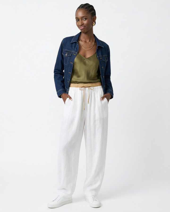 Avelie Linen Tapered Trousers