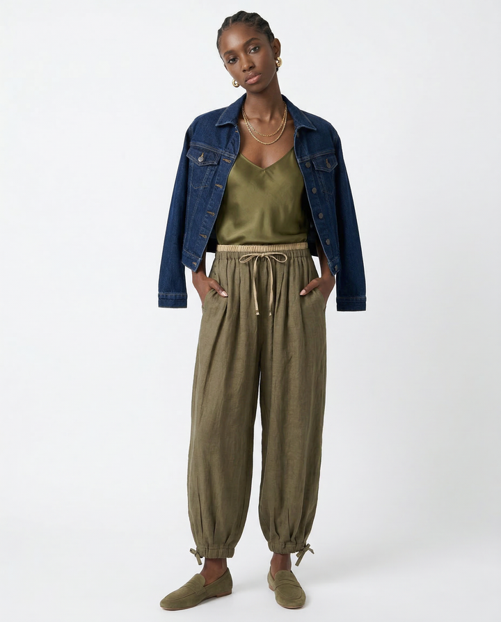 Avelie Linen Tapered Trousers