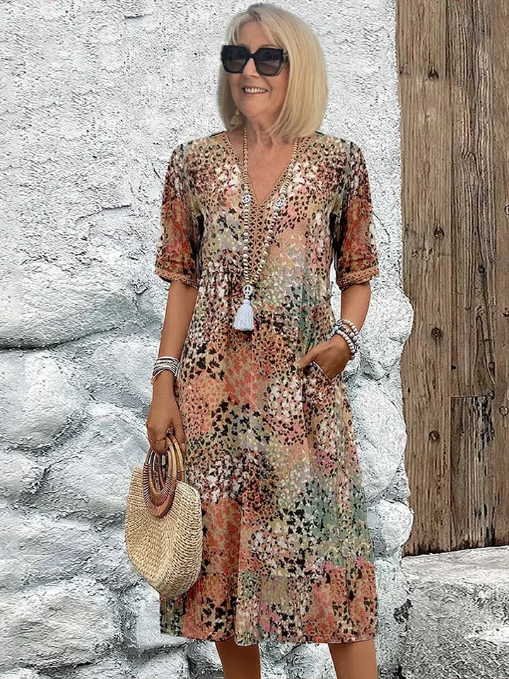 Tanya Printed Midi Dress