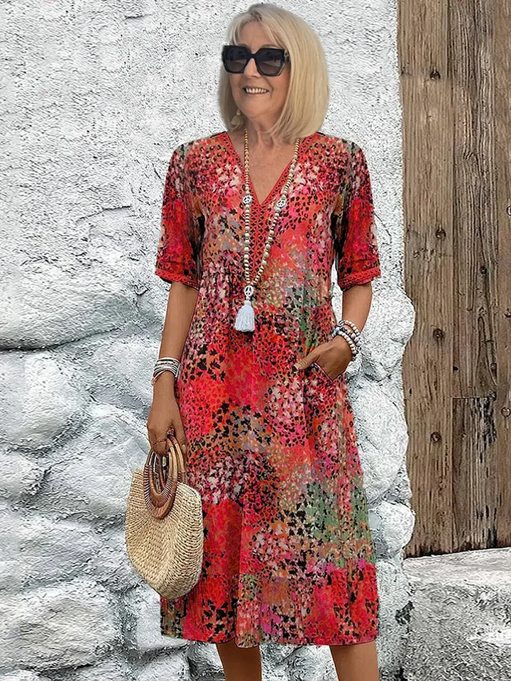 Tanya Printed Midi Dress