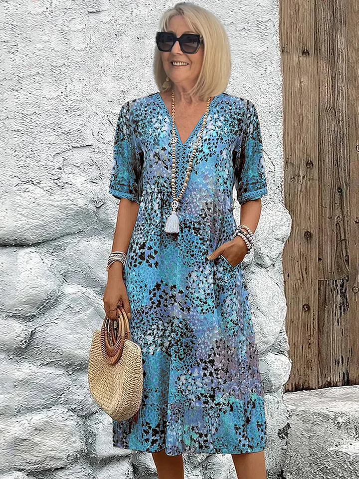 Tanya Printed Midi Dress