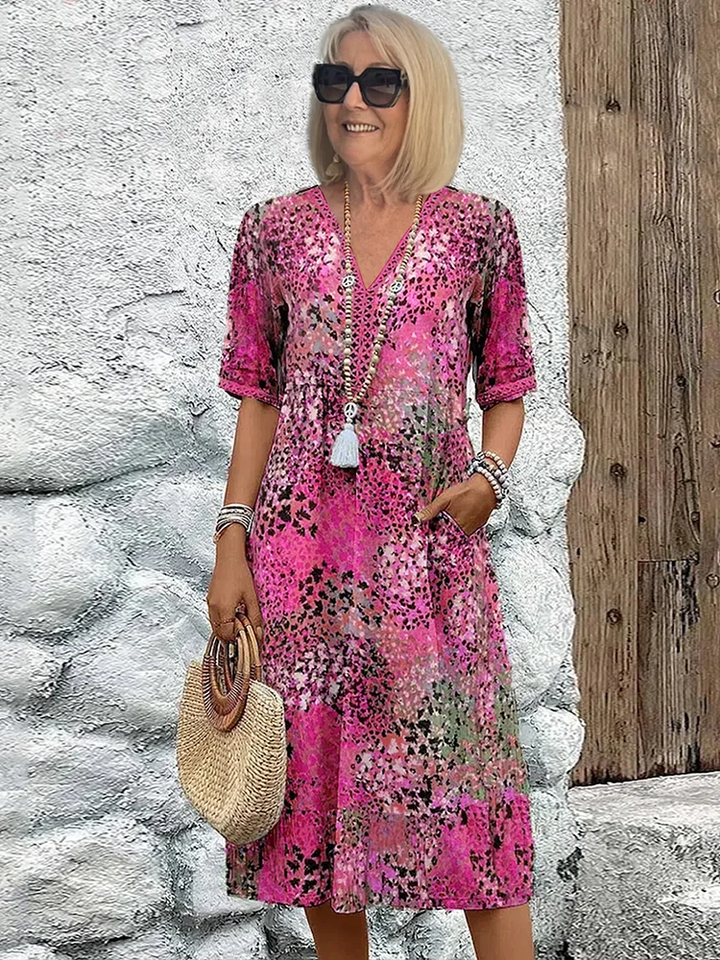 Tanya Printed Midi Dress