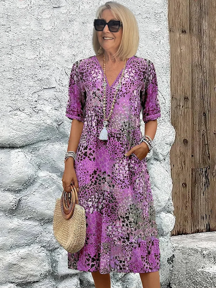 Tanya Printed Midi Dress