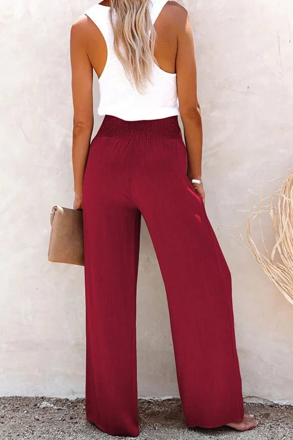 Sharon High Waisted Wide Leg Trousers