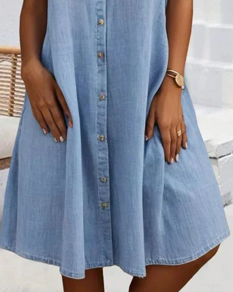 Jennifer Denim Look Shirt Dress