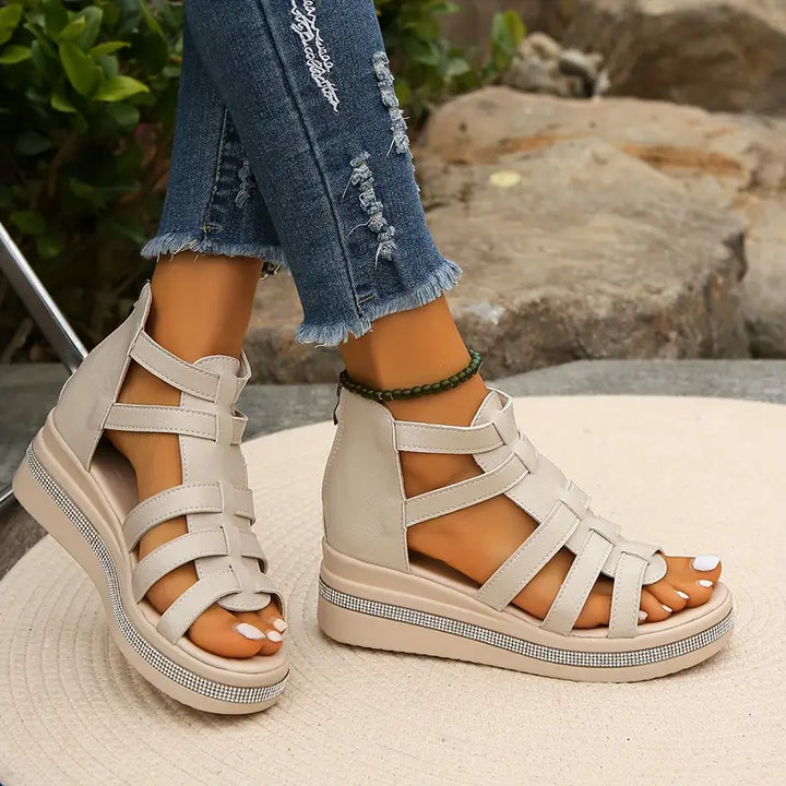 Hannah Rhinestone Comfort Sandals