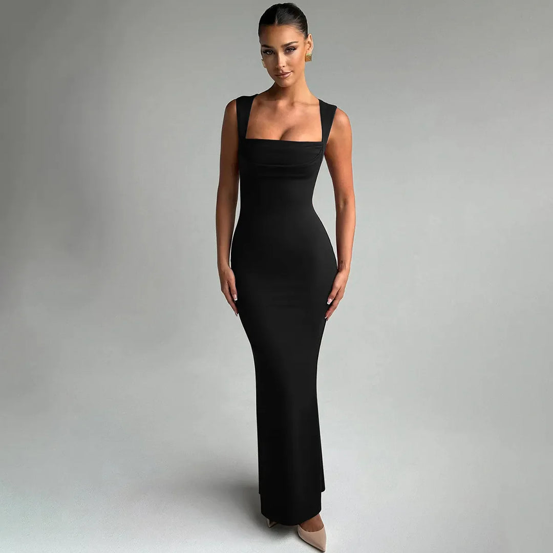 Serena Square Neck Bodycon Maxi Dress