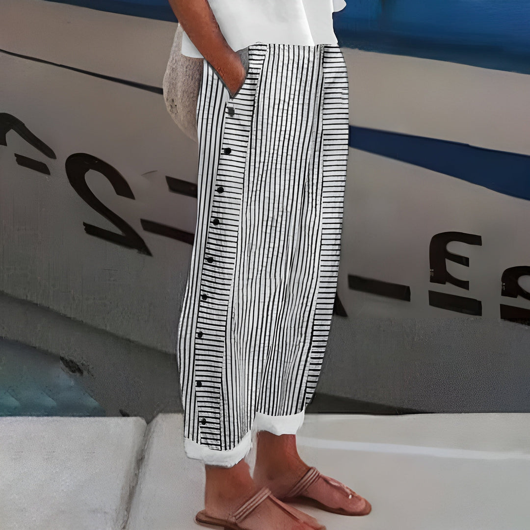 Barbara Striped Pocket Trousers