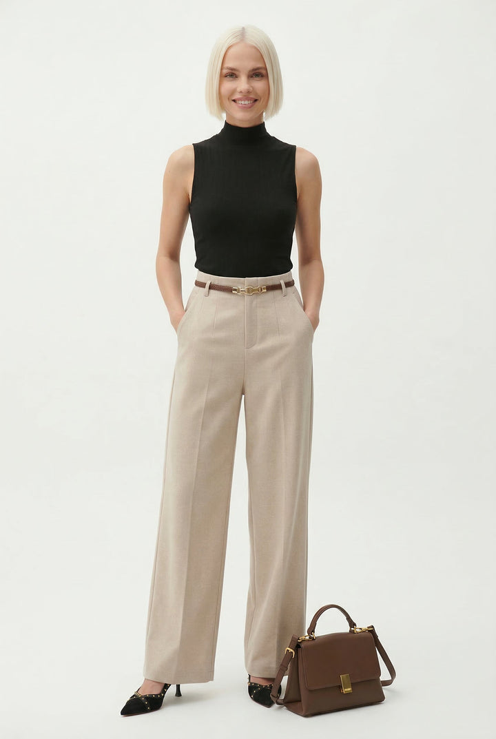 Virella Wide-Leg Wool Trousers