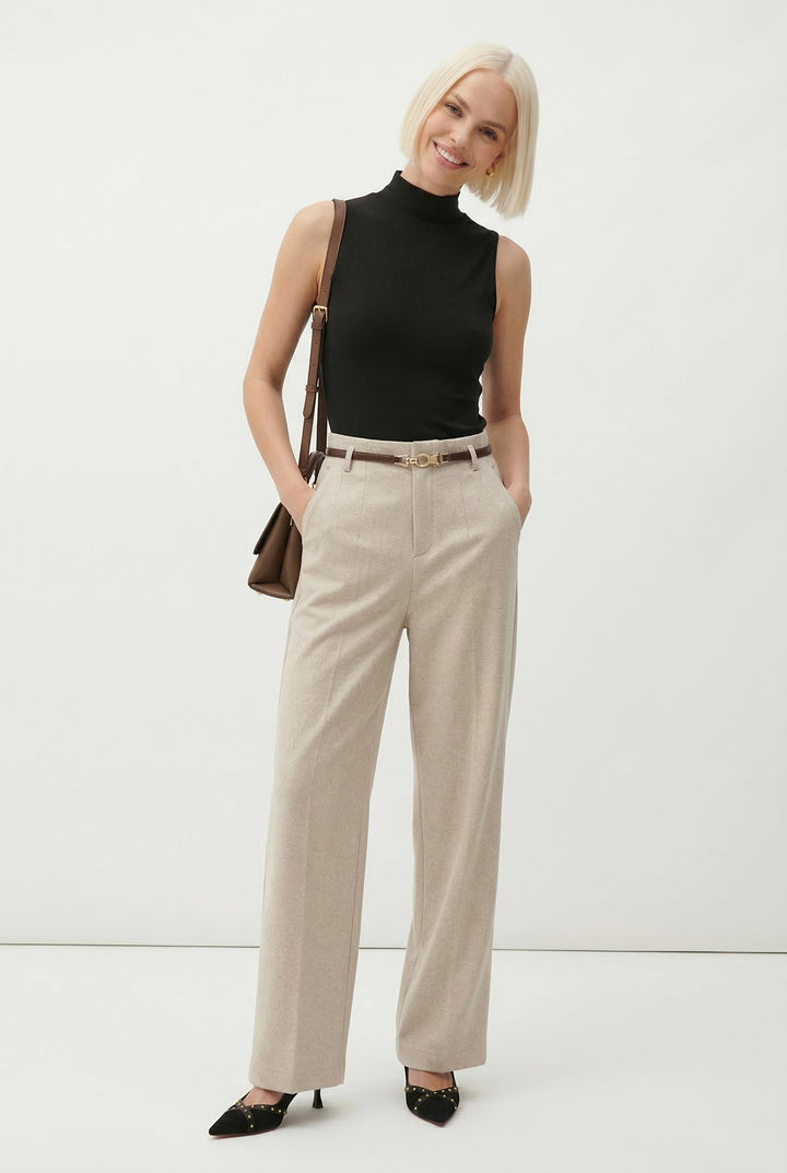 Virella Wide-Leg Wool Trousers