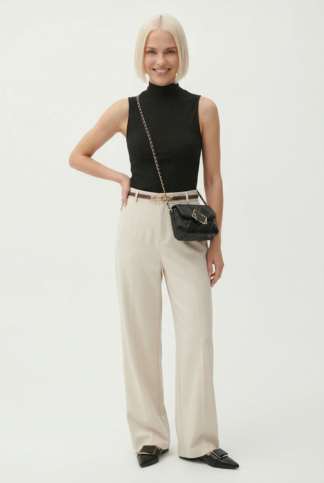 Virella Wide-Leg Wool Trousers