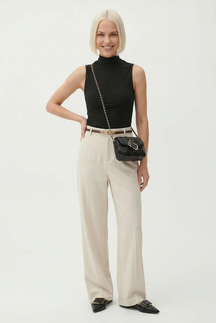 Virella Wide-Leg Wool Trousers