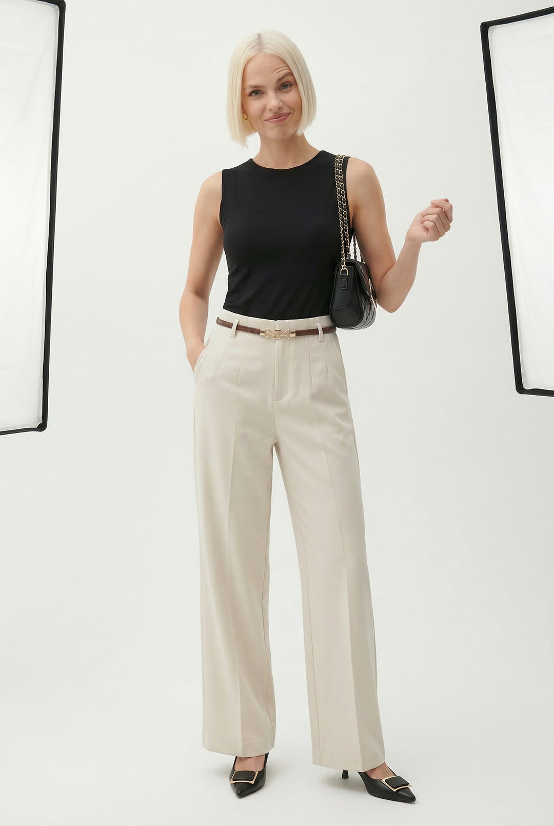 Virella Wide-Leg Wool Trousers