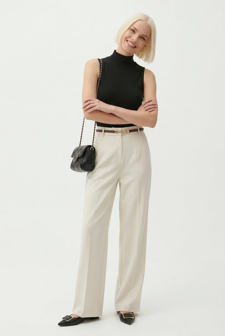 Virella Wide-Leg Wool Trousers