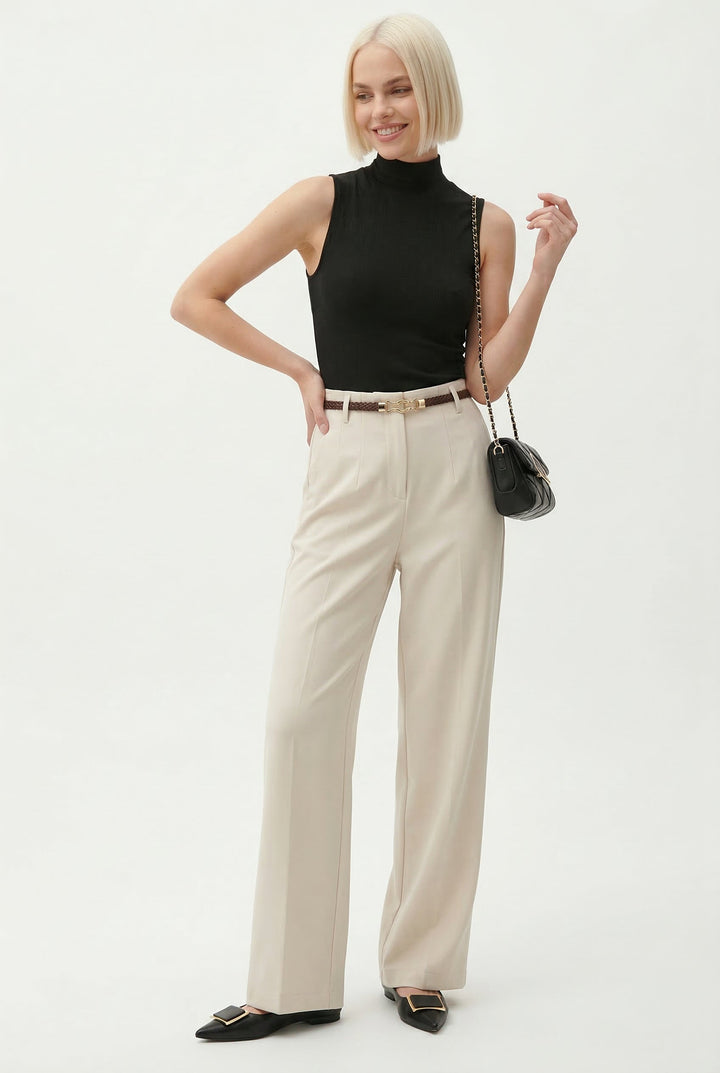 Virella Wide-Leg Wool Trousers