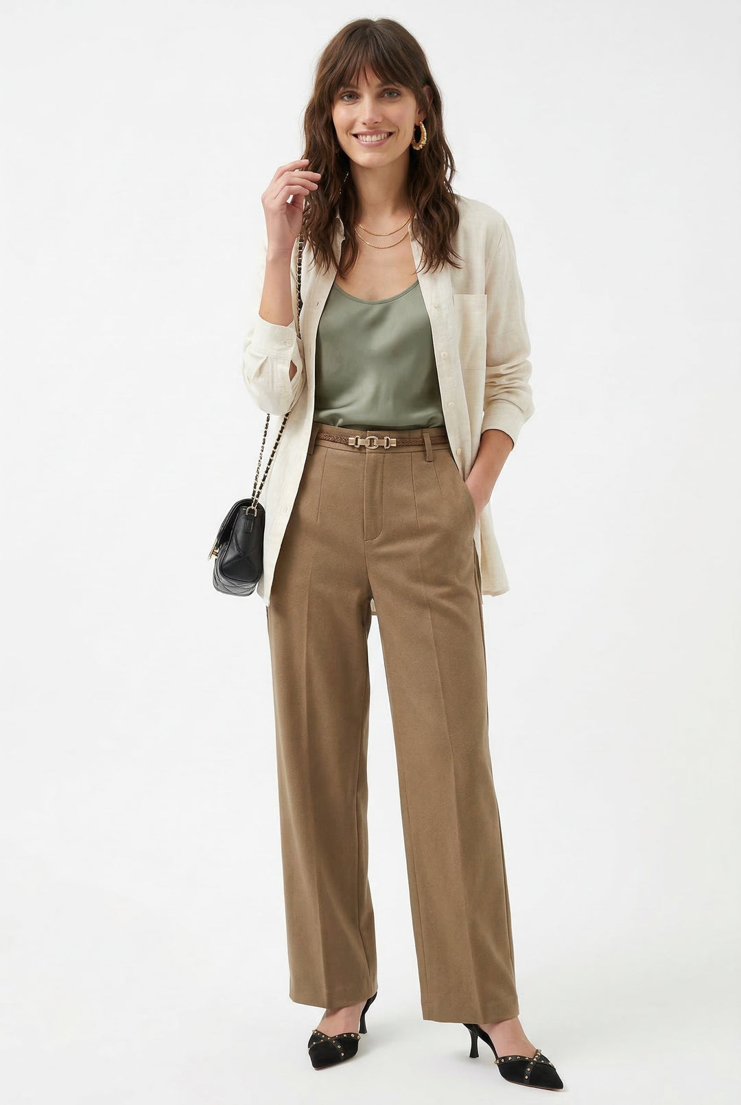 Virella Wide-Leg Wool Trousers