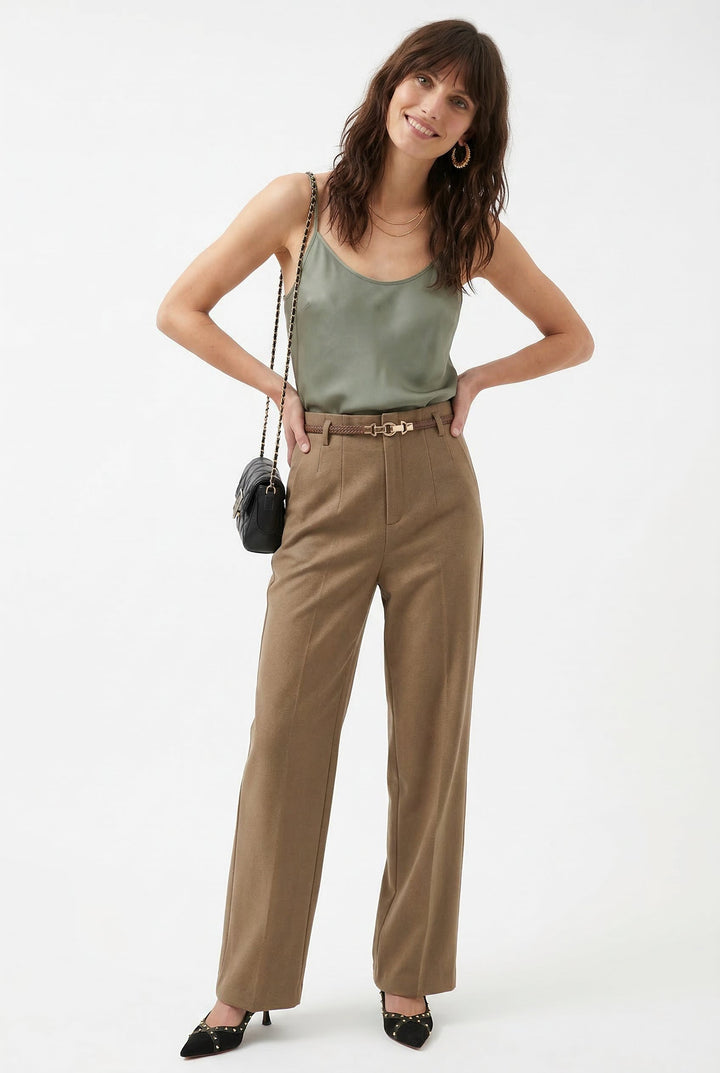 Virella Wide-Leg Wool Trousers