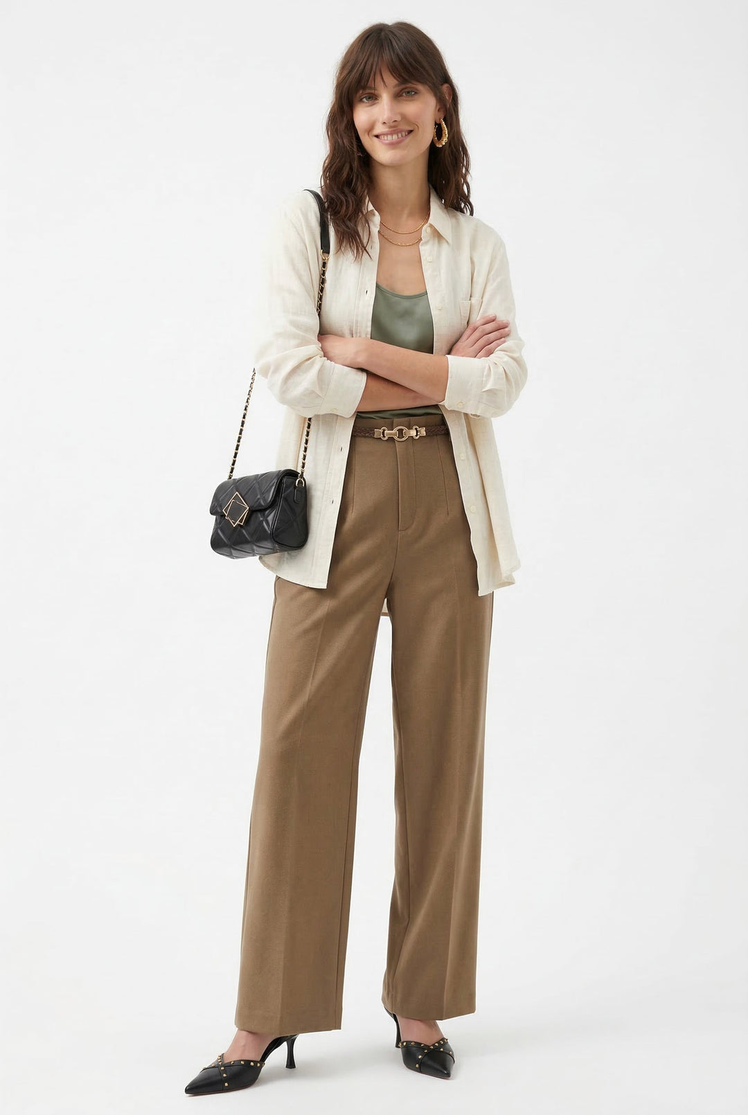 Virella Wide-Leg Wool Trousers
