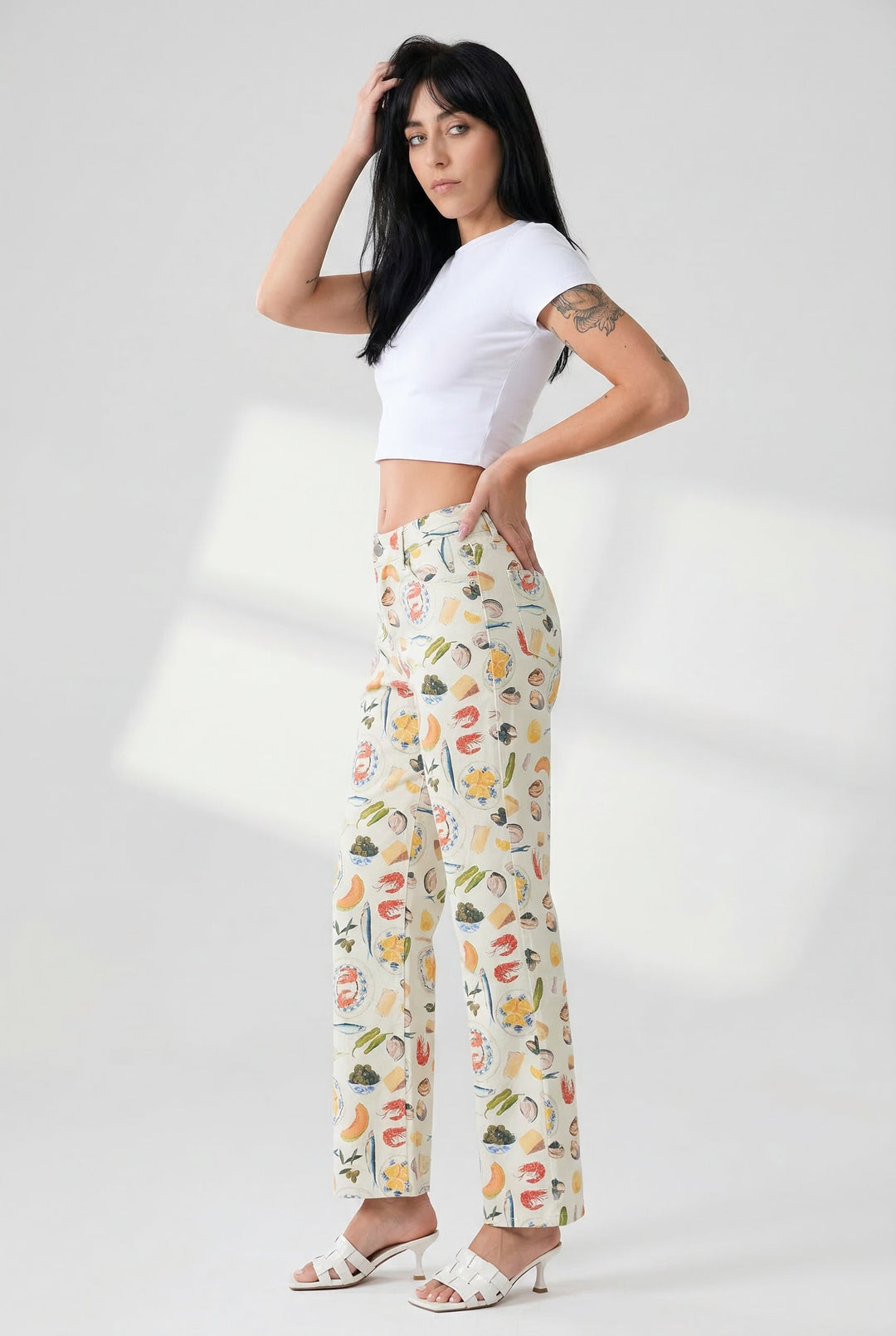 Sorella Market Print Straight-Leg Jeans