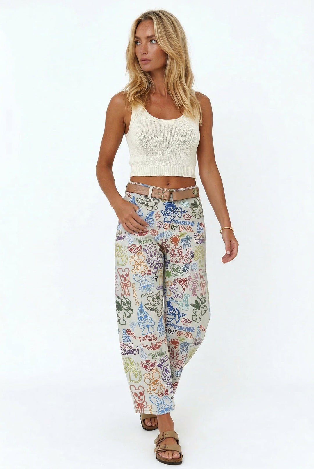 Virelle Tapestry Wide-Leg Jeans