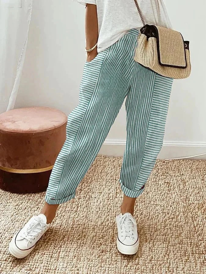 Holly Striped Relaxed Trousers