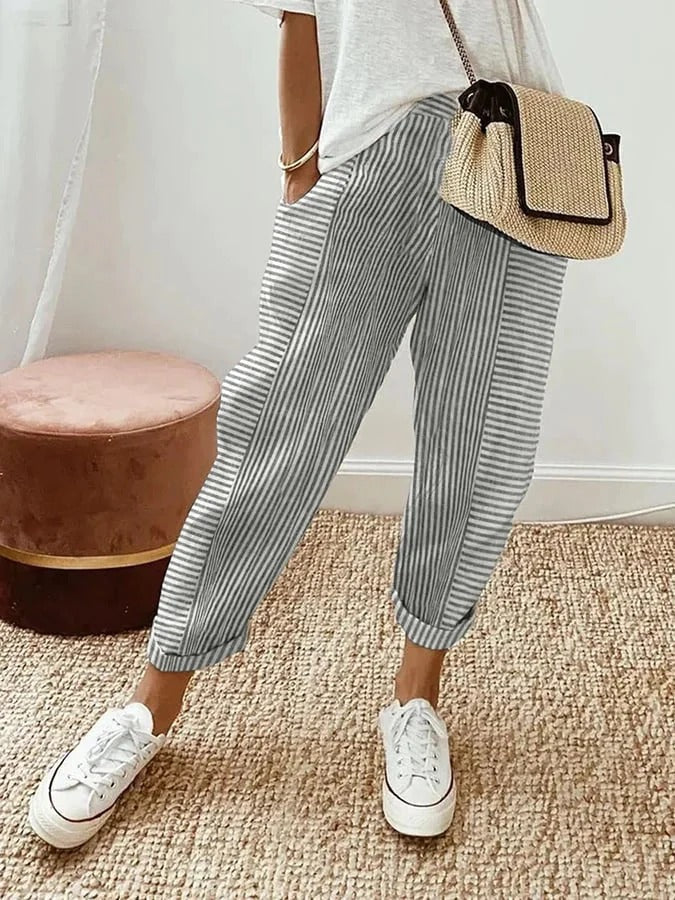 Holly Striped Relaxed Trousers
