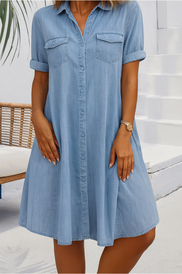 Jennifer Denim Look Shirt Dress