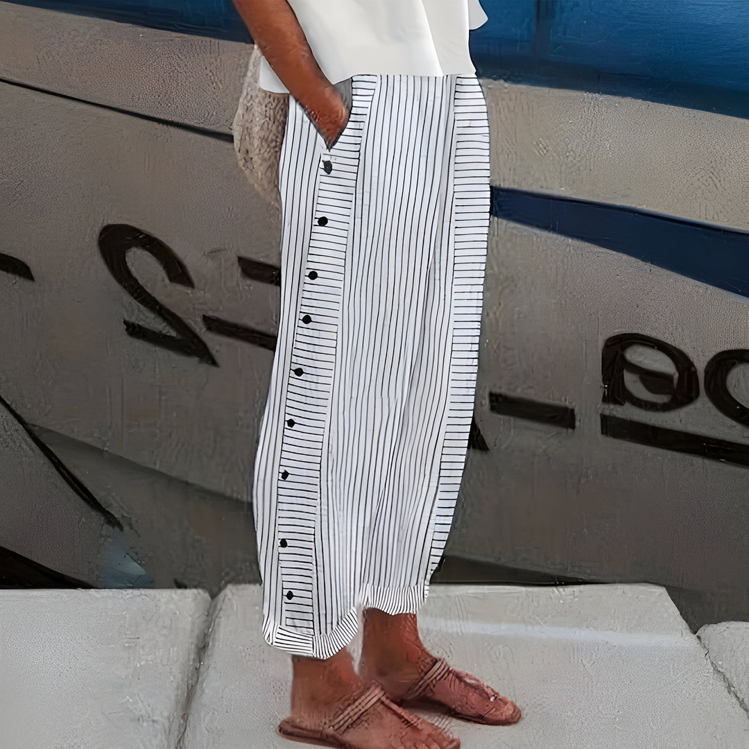 Barbara Striped Pocket Trousers