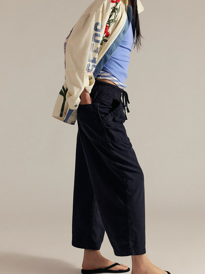 Solara Drawstring Crop Jeans