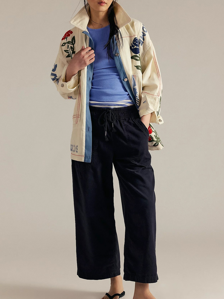 Solara Drawstring Crop Jeans