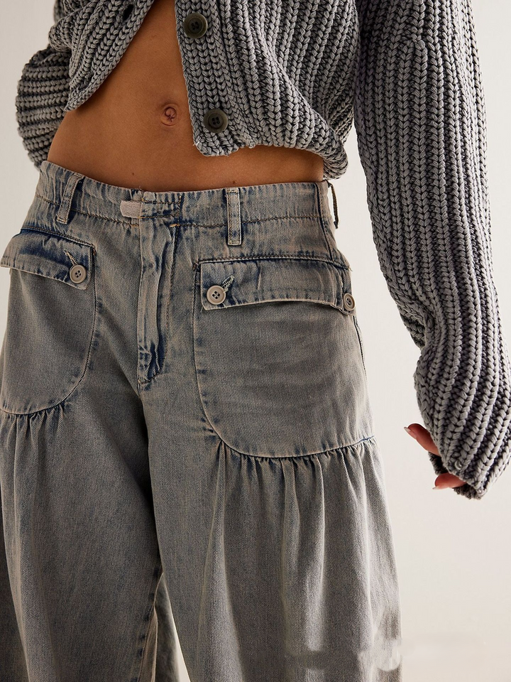Zélie Wide-Leg Vintage Denim Jeans