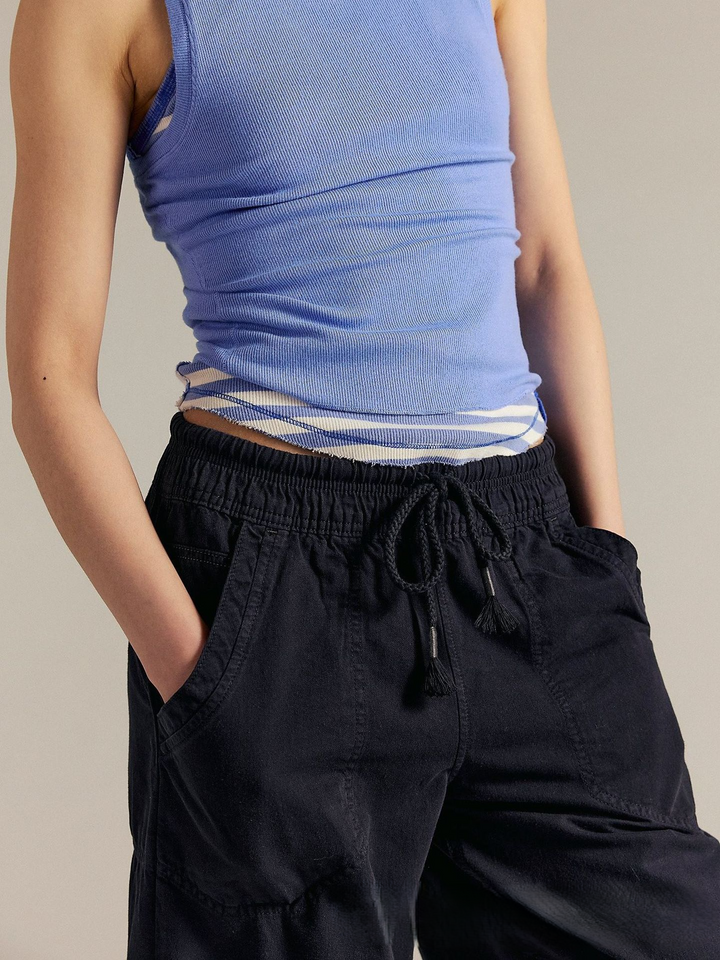 Solara Drawstring Crop Jeans