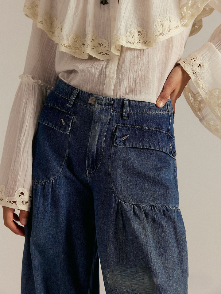 Zélie Wide-Leg Vintage Denim Jeans