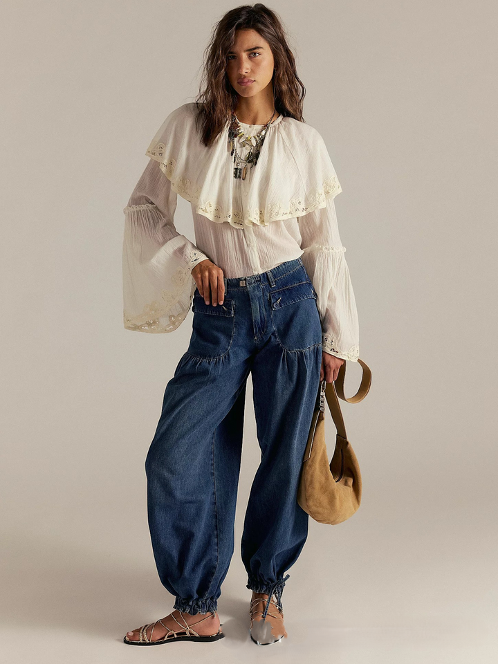 Zélie Wide-Leg Vintage Denim Jeans
