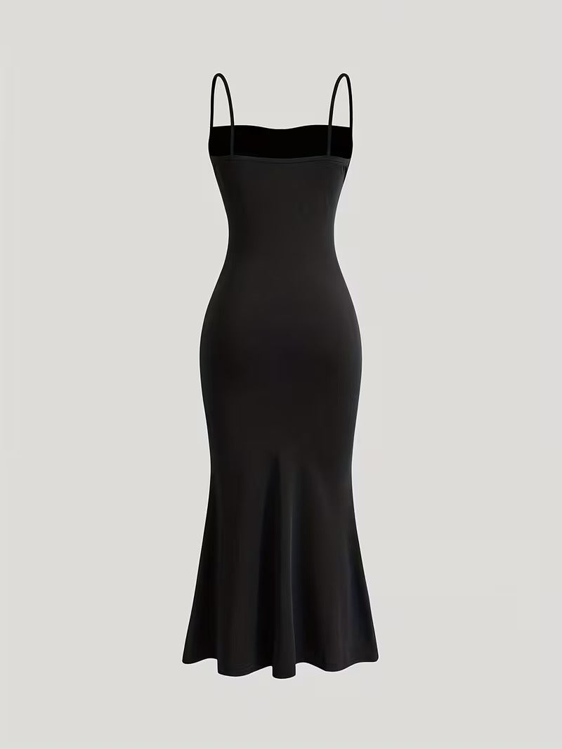 Elara Cowl Neck Ruched Maxi Dress