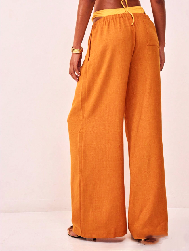 Aveline Linen Drawstring Trousers