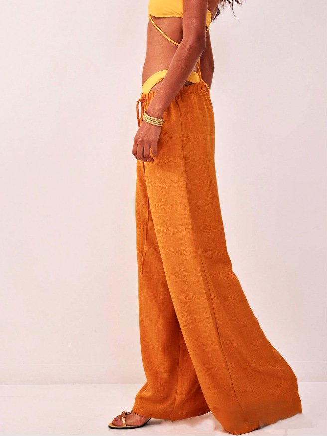 Aveline Linen Drawstring Trousers