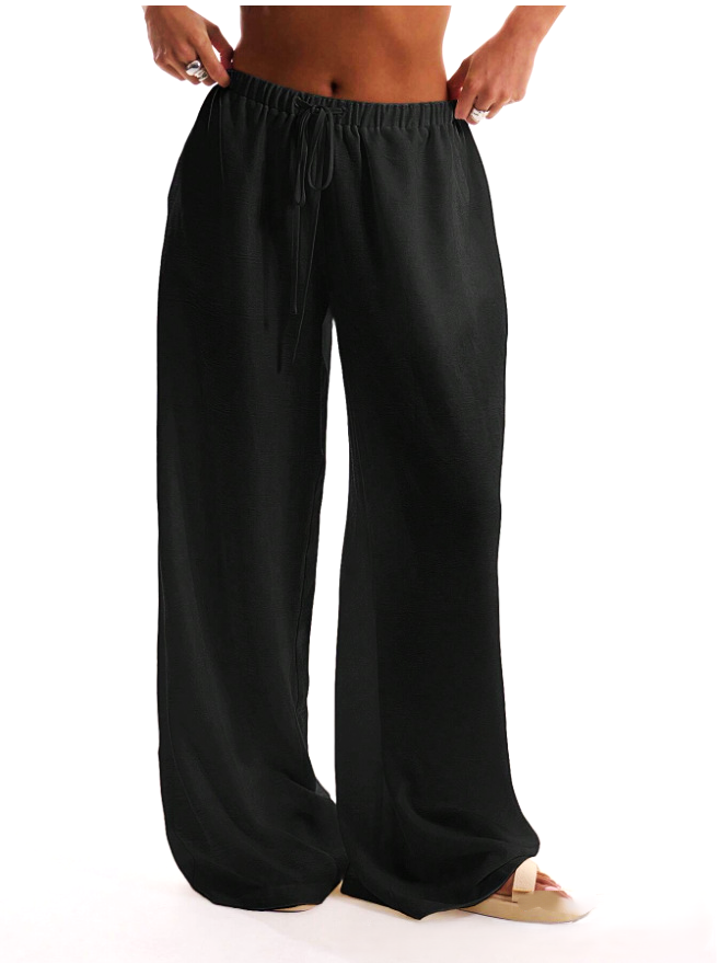 Aveline Linen Drawstring Trousers