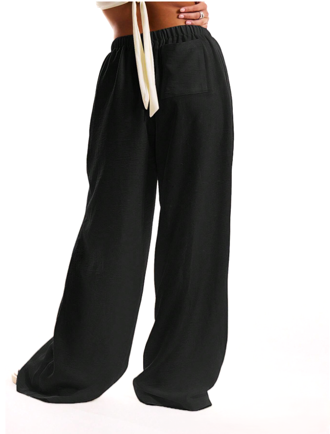 Aveline Linen Drawstring Trousers