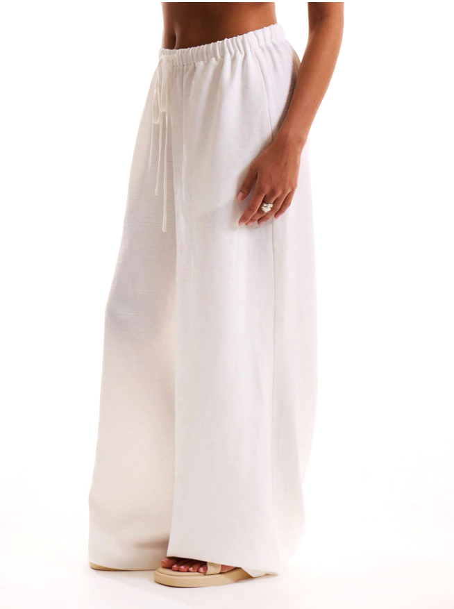 Aveline Linen Drawstring Trousers
