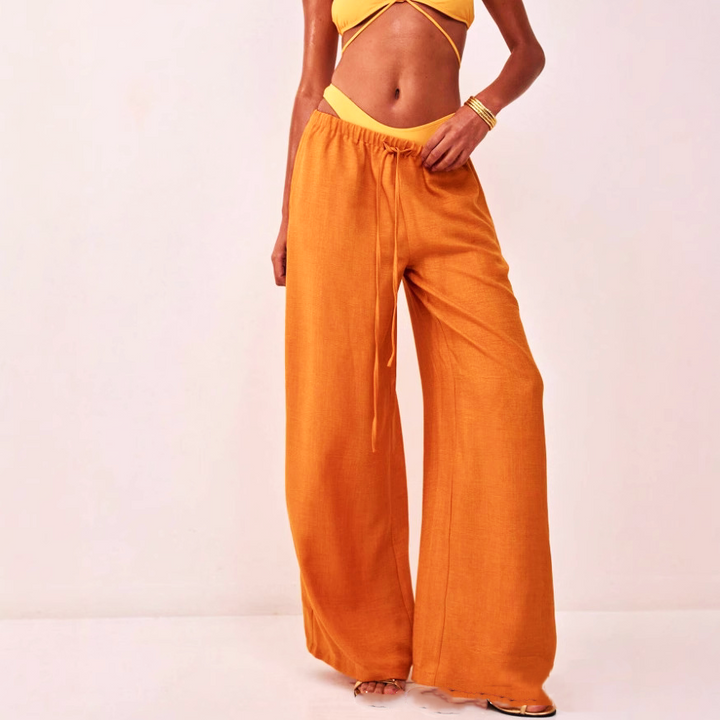 Aveline Linen Drawstring Trousers
