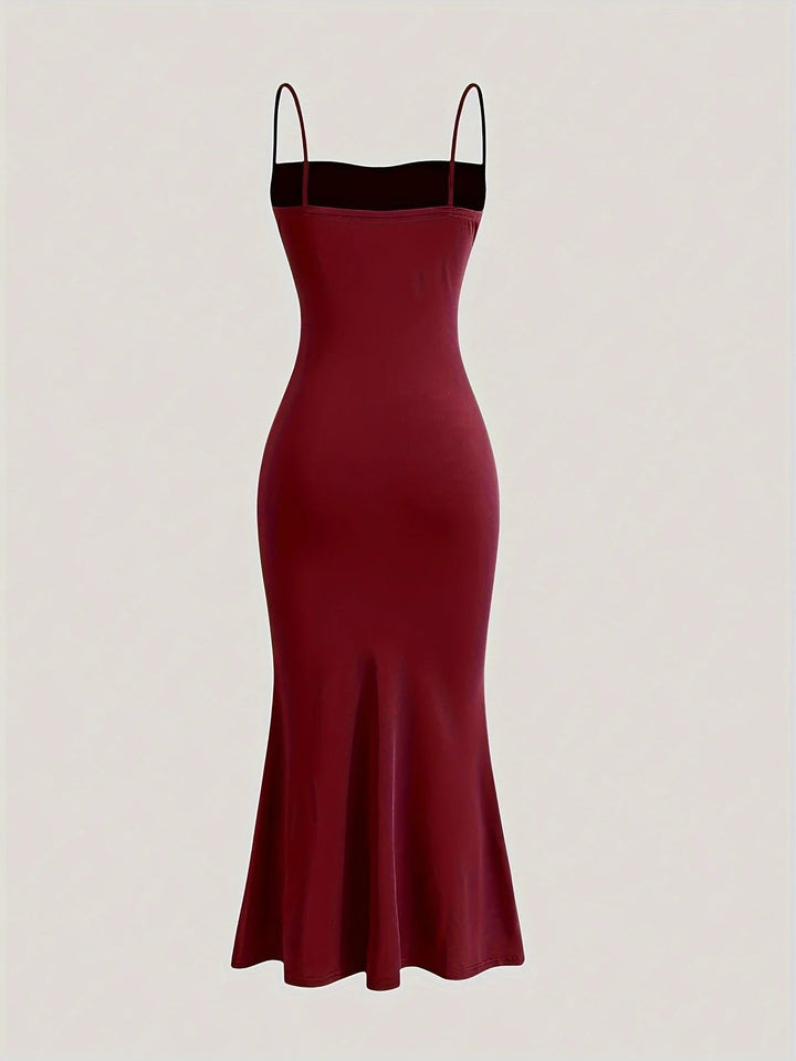 Elara Cowl Neck Ruched Maxi Dress