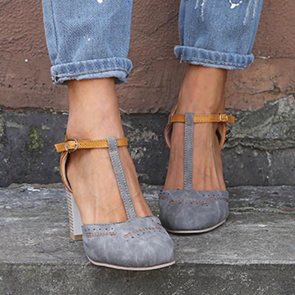 Janet Orthopedic Block Heel Shoes