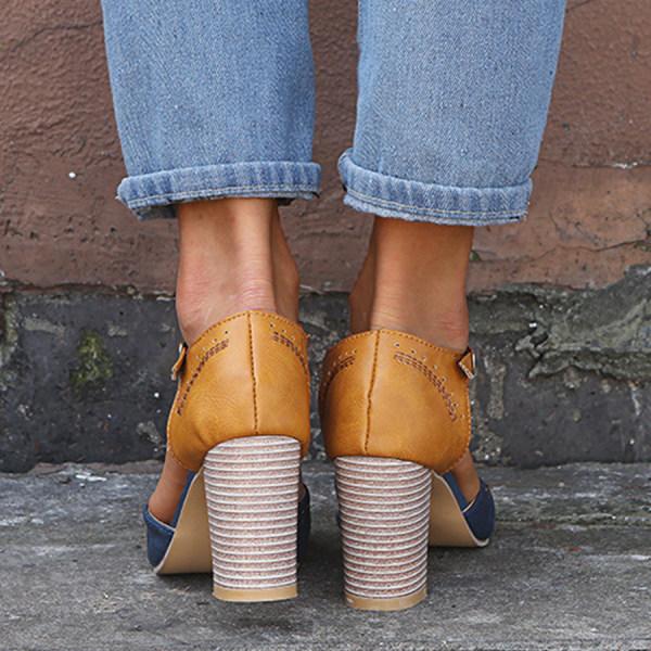 Janet Orthopedic Block Heel Shoes
