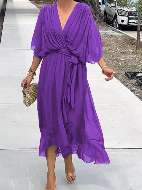 Whitney Soft V-Neck Dress