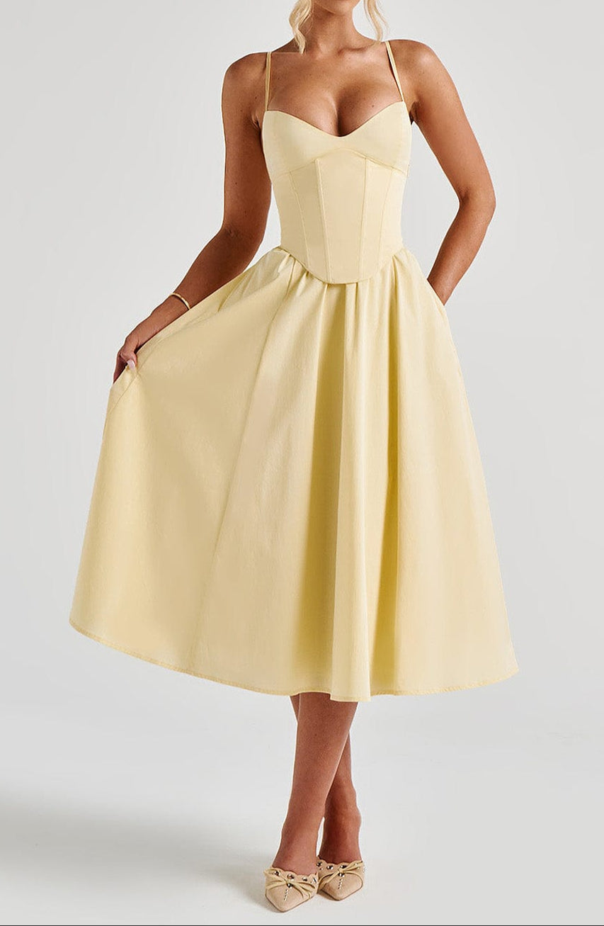 Marielle Sweetheart Corset Midi Dress